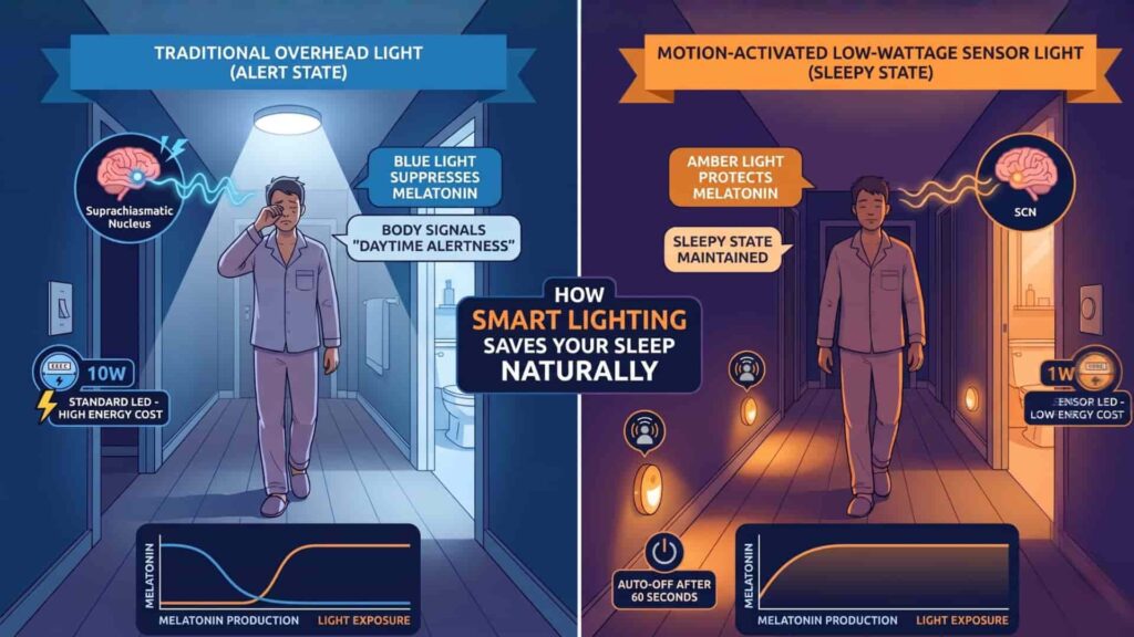 How Sensor LED Lights Protect Your Sleep Naturally